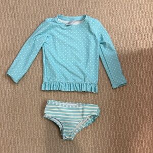 Ruffle Butts Polka Dot and Striped Swim Set